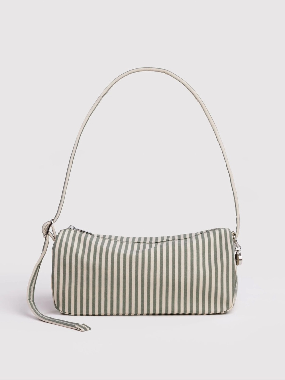 BAGGU Nylon Loaf Bag in Sage Stripe